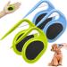 Pulunto Dog Comb Set - 4-Piece Pet Hair & Fur Care Kit for Dogs & Puppies | Open Knots Trimmer & Brush | Blue & Green - Buy Online on GoSupps.com