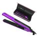 FARI Premium Metallic Professional 1-Inch Ceramic Tourmaline Floating Plate Hair Flat Iron Swiftly Reaches MAX 450F(Purple)