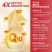 CoQ10 200mg Softgels with Vitamin E & Omega 3-6-9 | High Absorption Coenzyme Q10 with Bioperine | Antioxidant & Heart Support Supplement | 120 Servings - Buy Online on GoSupps.com