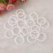20 PCS Baby Pacifier Holder O Rings | Soother Dummy Accessories Chain Clips | Safe & Durable White Adapter - Buy Online on GoSupps.com