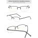 Lanomi Varifocal Glasses | Blue Light Filter Progressive Multifocal Half Frame | UV400 Protection | Reading Glasses for Men & Women | Dioptria 1.0 to 4.0 - Buy Online on GoSupps.com