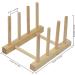 ChengFu Bamboo Baby Plate Holder | Kitchen Cabinet Organizer for Baby Dishes and Utensils - Buy Online on GoSupps.com