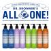 Dr. Bronner's Organic Lotion Variety Pack (8 oz) - Peppermint, Lavender, Coconut, Orange, Patchouli Lime - Certified Organic Moisturizer for Hands, Face & Body - Buy Online on GoSupps.com