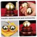 Housoutil Brass Hand Massage Balls - 2-Pack Gymnastics Foot & Wrist Metal Balls for Relaxation & Pain Relief - Smooth & Durable - Buy Online on GoSupps.com
