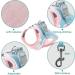 Geeric Cat Dishes & Escape Proof Harness Set - Adjustable Dishes for Small Cats | Reflective Leash in Pink & Blue - Buy Online on GoSupps.com