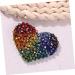 FRCOLOR Colorful Beads Barrettes Hair Barrettes Hair Clip Hair Pin Colorful Heart Clip Alloy Snap Clip Heart-shaped - Buy Online on GoSupps.com