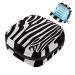 Aesthetic women's binding bags white and black zebra pattern large menstrual cup pocket with zipper periodic inserts tampons for girls and women multi-colored
