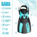 Seaview 180 RAWA Snorkel Fins - Adjustable Swim Fins for Travel - Snorkeling & Diving - Seafoam S/M - Buy Online on GoSupps.com