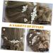 Ipetboom 1 Set Bride Wedding Hairpin Wedding Headdress Pearl Bun Hairpin Bride Hair Fork Pearl Hair Stick Pearl Hair Comb Pearl Hair Side Comb Bride Headdress Bride Hair Side Comb - Buy Online on GoSupps.com