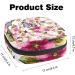 Stylish Menstruation Pad Bag with Zipper - Butterfly & Flower Design | Women's Tampon Collection Bag - Buy Online on GoSupps.com