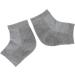Qukaim Lotion Socks Moisturizing Gel Heel Socks 1 Pair Gray Hypoallergenic Vitamin E Mineral Oil for Dry Cracked Heels - Buy Online on GoSupps.com