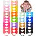 Qufiiry 40PCs Baby girl hair loops hair tie elastic headband ponytail holder Grosgrain band hair band hair tie baby with bow for children toddlers little girl