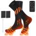 RELIRELIA Heated Socks, Rechargeable Heated Socks with APP Control for Men Women Feet Warmer for Winter Hunting Fishing Winter Skiing Outdoors Battery Included L-Orange