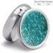 Buy Round Turquoise Pill Box - Small Dot Tiles Print 3 Compartment Portable Medicine Organizer - Decorative Metal Pocket Pill Case - Buy Online on GoSupps.com
