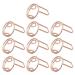 YOGOTEU Nail Rings 10 Pack Fingertip Nail Art Rings Adjustable Nail Rings Accessory Jewelry Open Nail Rings Copper Material for Nail Art