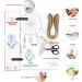 Uniquilling Paper Quilling Kit for Adults - DIY Modern Wall Art Dreamcatcher Kit - 16x20in - Buy Online on GoSupps.com