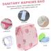 Stylish 2-Piece Healeved Container Napkin & Cosmetic Bag - Pink Travel Organizer for Handbags & Wallets | 12x12cm - Buy Online on GoSupps.com