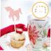 HOMSFOU 10pcs Unicorn Plugin Sequin Cupcake Toppers Cake Decorations Rainbow Cupcake Toppers Dessert Topper Celebration Party Decor Glitter Bride Cloth Insert Card Sequins Assorted Color 12x6cm - Buy Online on GoSupps.com