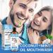 Coconut Pulling Oil with Tongue Scraper - Alcohol-Free Mint Oil Pulling Mouthwash for Fresh Breath - Natural Coconut Oil for Oral Care - Buy Online on GoSupps.com
