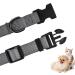 Audwud Thick Nylon Dog Collar - Adjustable Neck Band for Small Medium & Large Dogs - Flint Gray - 4 Sizes Available - Buy Online on GoSupps.com