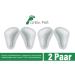 Green Feet Orthopedic Midfoot Pelotten - T-Shape White Leather Insoles for Adults | 2-Pair Pack (EU 41/43) - Buy Online on GoSupps.com
