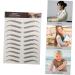 Beatifufu 9 Sheets Waterproof Eyebrow Stickers Eyebrow Tattoos Stickers 6d Hair-like Eyebrows Stickers 3d Tool - Buy Online on GoSupps.com