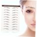 Beavorty 18 Pcs Eyebrow Stickers Waterproof Stickers Makeup Eyebrow Transfer Artificial Eyebrow Tattoos 3d - Buy Online on GoSupps.com