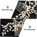 FRCOLOR 1 Pc Comb Rhinestone Tiara Macrame Decor Wedding Bridal Hair Clips Flower Bridal Headpiece Bridal Headbands Rhinestone Headband Leaf Decor Fashion Hairpin Alloy Bride Jewelry Pearl - Buy Online on GoSupps.com