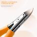 Fvion Precision Nail Tongs | Matt Handle Nail Scissors for Ingrown Toenails | Non-Slip Design for Thick Fingernails | Soft Handle Orange - Buy Online on GoSupps.com