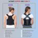 Back Brace Posture Corrector for Men & Women - Spine Alignment Lower Back Pain Relief Instant Posture Fix - Scoliosis Support (32-40 Waist) - Black - Buy Online on GoSupps.com