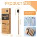 Eco-Friendly Bamboo Toothbrush Set - 4 Extra Soft Biodegradable Brushes with Nano Bristles | BPA-Free & Charcoal Activated for Superior Cleanliness (Black) - Buy Online on GoSupps.com
