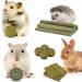 ERKOON 25Pcs Bunny Chew Toys - Natural Timothy Hay Treats Sticks for Rabbit, Chinchilla, Guinea Pig, Hamster, Gerbil, Squirrel - 8.5oz - Buy Online on GoSupps.com