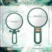 Willbond 2 Pieces 15x Magnifying Handheld Mirror and 10x Travel Makeup Mirror - Double Sided Pedestal Mirror with 1/15x and 1/10x Magnification (Green) - Buy Online on GoSupps.com