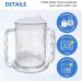 Wide Floor Two Handles Drinking Cups - 10-Piece Set for Adults | Beak Lid Drinking Aids for Dementia & Arthritis - Ideal for Weak Grip - Buy Online on GoSupps.com