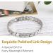 Jeracol Lymphatic Detox Magnetic Bracelet for Women - Adjustable Titanium Steel Brazaletes with Ultra Strength Magnets - 2X-Silver - Buy Online on GoSupps.com