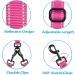 Petbonus Double Dog Leash for 2 Dogs - Adjustable Reflective & Padded Handles for Medium to Large Dogs - No Tangle Pink - Buy Online on GoSupps.com