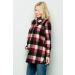 Bump Maternity Knit Sweater - High Neck Shawl Collar Tunic Pullover Top (S Burgundy/Black) - Buy Online on GoSupps.com