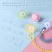 Lisopo 12 PCs Transparent Silicone Button Rings - Baby Pacifier Holder Clips & Adapter for Pacifier Chains | International Shipping Available - Buy Online on GoSupps.com