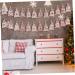 KOMBIUDA 1 Set Countdown Christmas Bag Candy Bags Advent Calendar Banner Christmas Storage Bags Linen Red 10x14x0.5cm Red - Buy Online on GoSupps.com