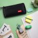 Big Capacity Pencil Pen Case Office College School Large Storage High Capacity 2 Layers Pencil Travel Luggage Pouch Make up Cosmetic Bag Zipper Stationery Pouch Multifunctional Organizer (Black) S-Black - Buy Online on GoSupps.com
