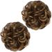 SARLA 2PCS Messy Hair Bun Scrunchies in Iced Mocha | Synthetic Updo Hair Extensions for Women & Girls - Buy Online on GoSupps.com
