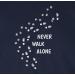 Shirtracer Women's Shirt - Never Walk Alone Paw Prints - Perfect Gift for Dog Owners - Navy Blue Large - Buy Online on GoSupps.com