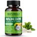 NATURELO Magnesium Glycinate Supplement - 200 mg Glycinate Chelate with Organic Vegetables to Support Sleep Calm Muscle Cramp & Stress Relief Gluten Free Non GMO - 240 Capsules Magnesium Capsules 240 Count (Pack of 1)