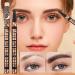 Jubepk Eyebrow Pencils Waterproof Eyebrow Tip Applicator 4 Tip Design Long Lasting Contouring 1ml Coloring Tool for Men Women Shaping and Filling in Sparse Areas - Buy Online on GoSupps.com