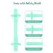 Teething Tube with Safety Shield | Baby Hollow Teether Sensory Toys | Food-Grade Silicone | Infant 3-12 Months | Boys Girls | 1 Pair + 4 Cleaning Brushes (Tangerine + Gray) - Buy Online on GoSupps.com