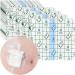 Waterproof Shower Cover Shields for Dialysis Port Picc Line Chest Catheter PD Peritoneal Dialysis Chemo Port Feeding Tube G-Tube Patient Shower Protector 8"x8"(Pack of 25)