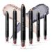 LUXAZA 6 PCS Neutral Khaki Metallic Eyeshadow Stick Set, Cream Eye Shadow Pencil Crayon Brightener Makeup B12-Neutral Khaki