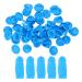 LOGOFUN 100Pcs Butyronitrile Finger Coat Anti-wear Finger Protecting Covers Finger Joint Protectors for Home Supplies - Blue