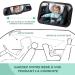 Vinabo Baby Car Mirror - 100% Shatterproof, Adjustable Rear View Mirror for Newborns | Drive Safely with this Baby Essential and Monitor Your Child on the Go - Buy Online on GoSupps.com
