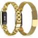 KOREDA Fitbit Luxe Bands Set - 2 Pack Stainless Steel Metal + Mesh Woven Strap Replacement for Fitbit Luxe Fitness Tracker (Champagne Gold) - Buy Online on GoSupps.com